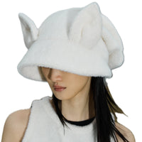 SHAPE OF MILK Cat Ears Stacking Hat White | MADA IN CHINA