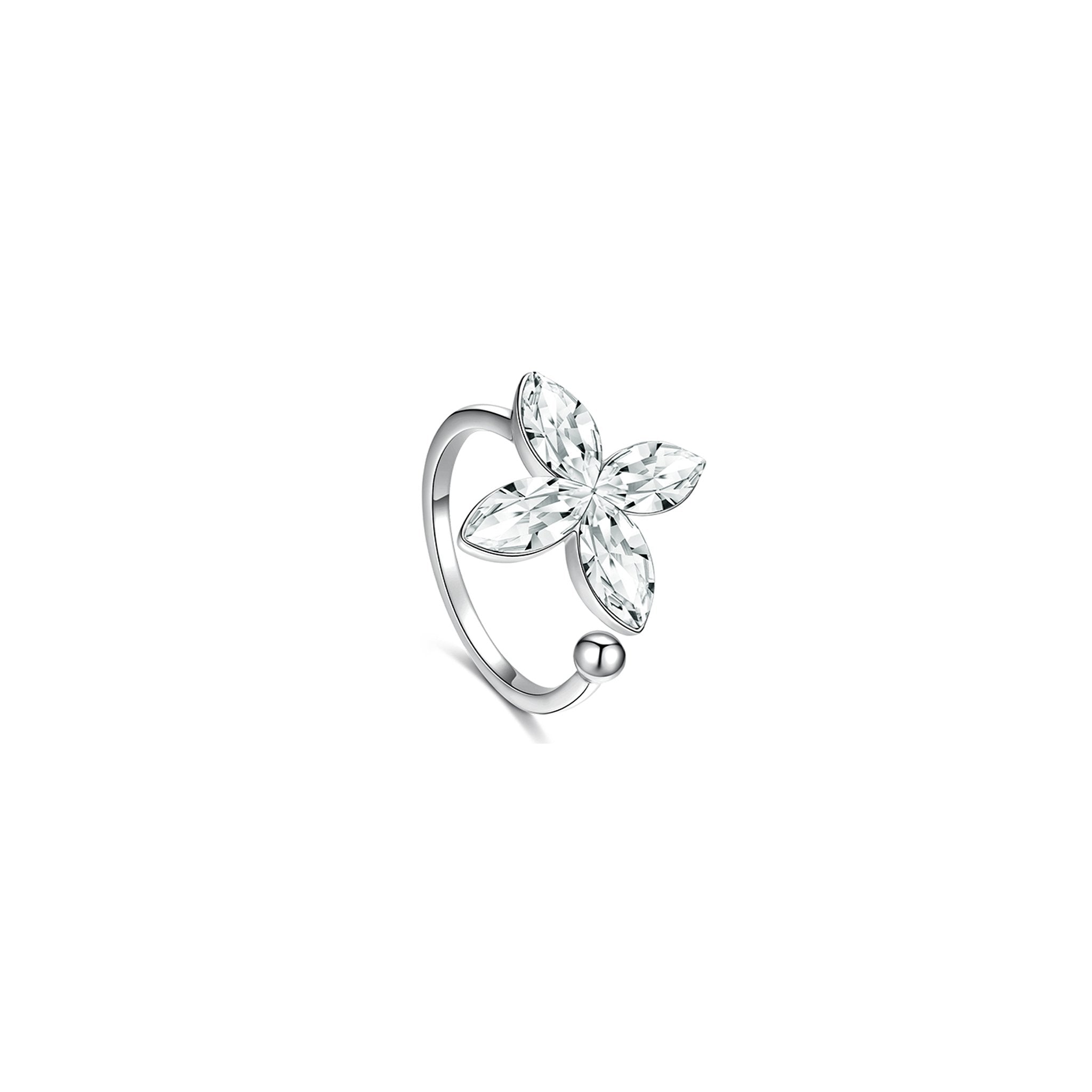 ABYB Clover Flower Ring Sparkle | MADA IN CHINA