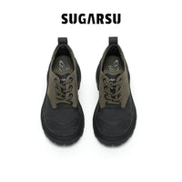 Sugar Su Colorblocked Lace - Up Suit Shoes Green | MADA IN CHINA