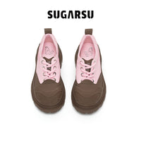 Sugar Su Colorblocked Lace - Up Suit Shoes Pink | MADA IN CHINA