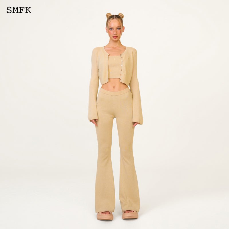 SMFK Compass Hug Sporty Knitted Flared Pants | MADA IN CHINA