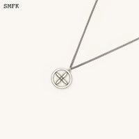 SMFK Compass Necklace Antique Silver (Small) | MADA IN CHINA