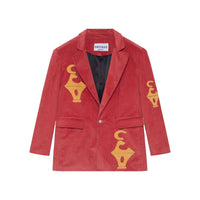 NOSENSE Corduroy Jacket In Red | MADA IN CHINA