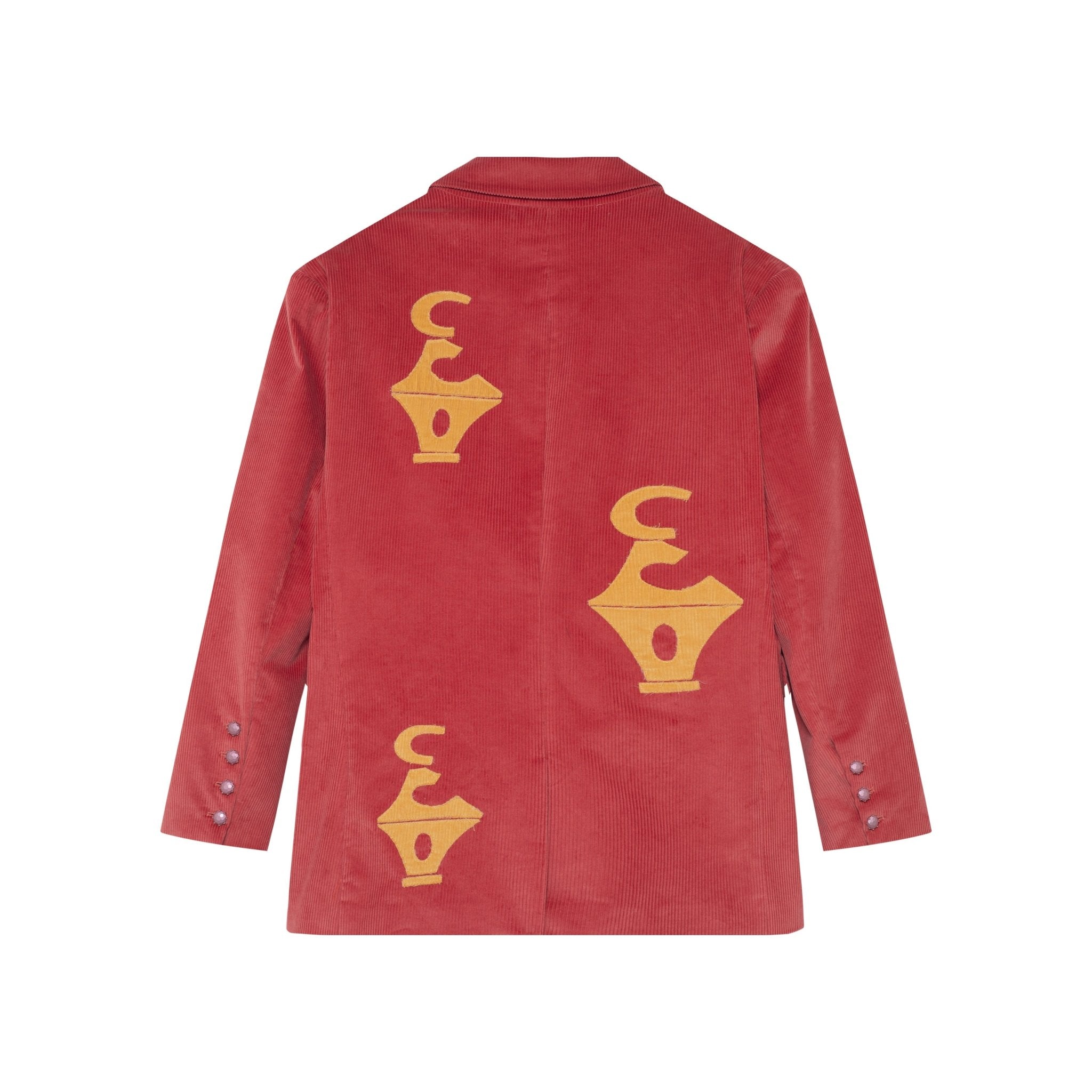 NOSENSE Corduroy Jacket In Red | MADA IN CHINA