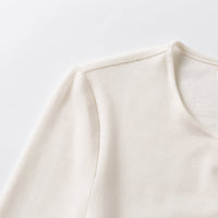 Ther. Cutout-back Tencel Wool Top in White | MADA IN CHINA