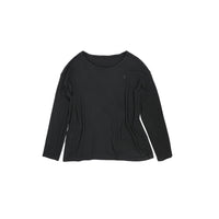 ilEWUOY Derong Round Neck Long-sleeve T-shirt in Black | MADA IN CHINA