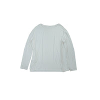 ilEWUOY Derong Round Neck Long-sleeve T-shirt in White | MADA IN CHINA