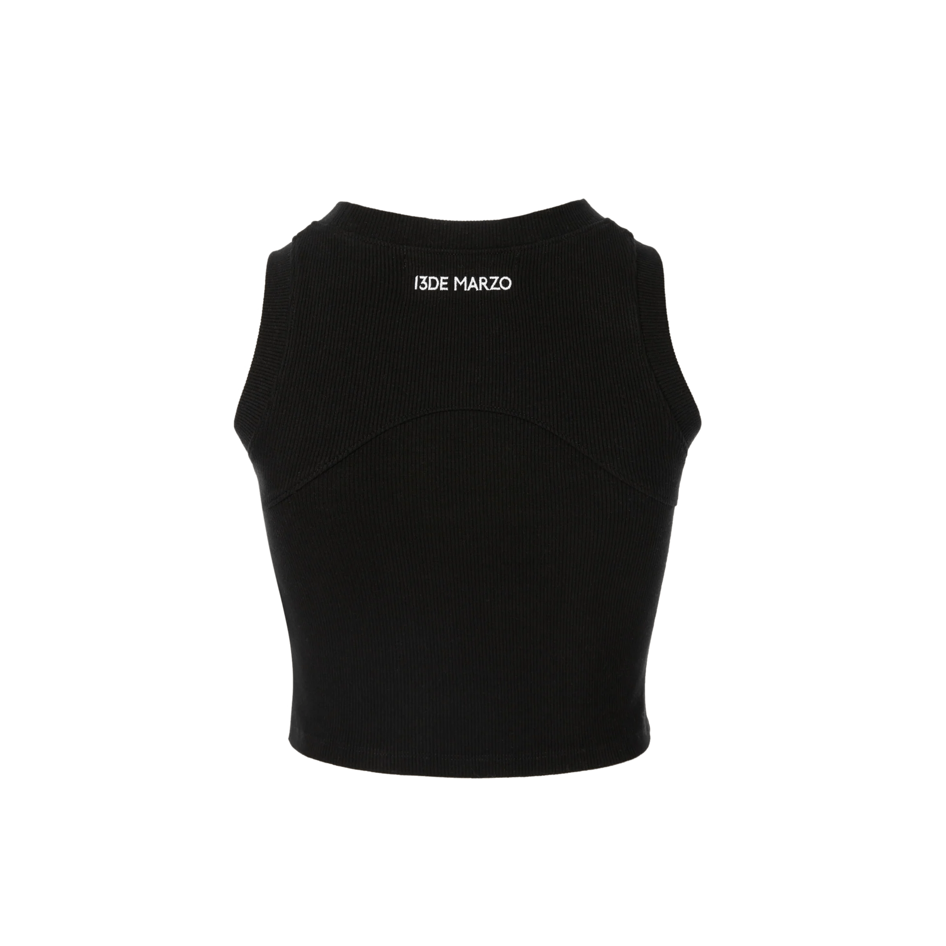 13DE MARZO Digital Logo Knit Tank Vest | MADA IN CHINA