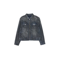 ARCH Dirty Denim Jacket in Blue | MADA IN CHINA