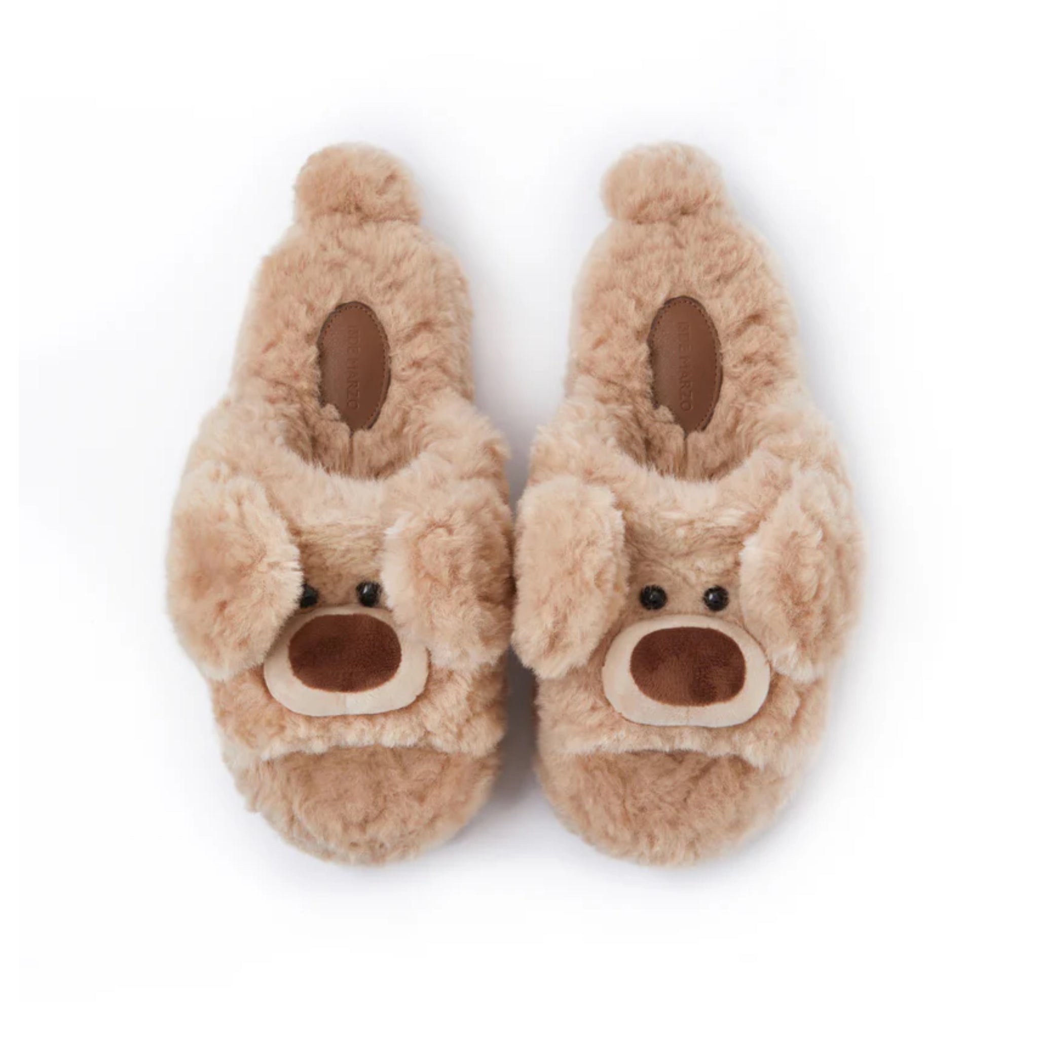 13DE MARZO Doozoo Dynamic Fuzzy Slipper In Khaki | MADA IN CHINA