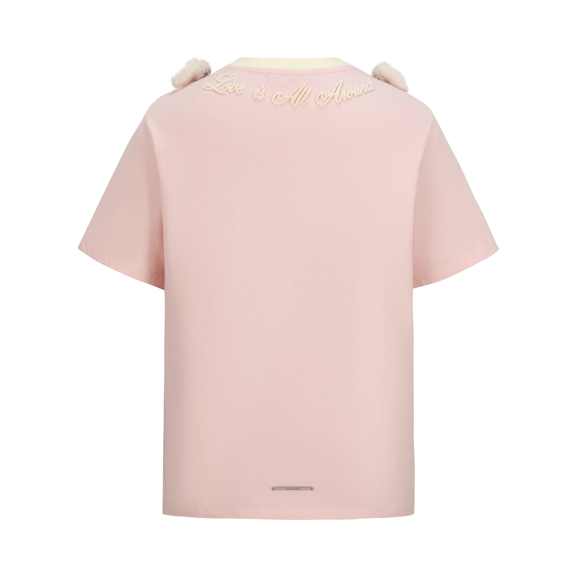 13DE MARZO Doozoo Logo Round Neck T - shirt Pink | MADA IN CHINA