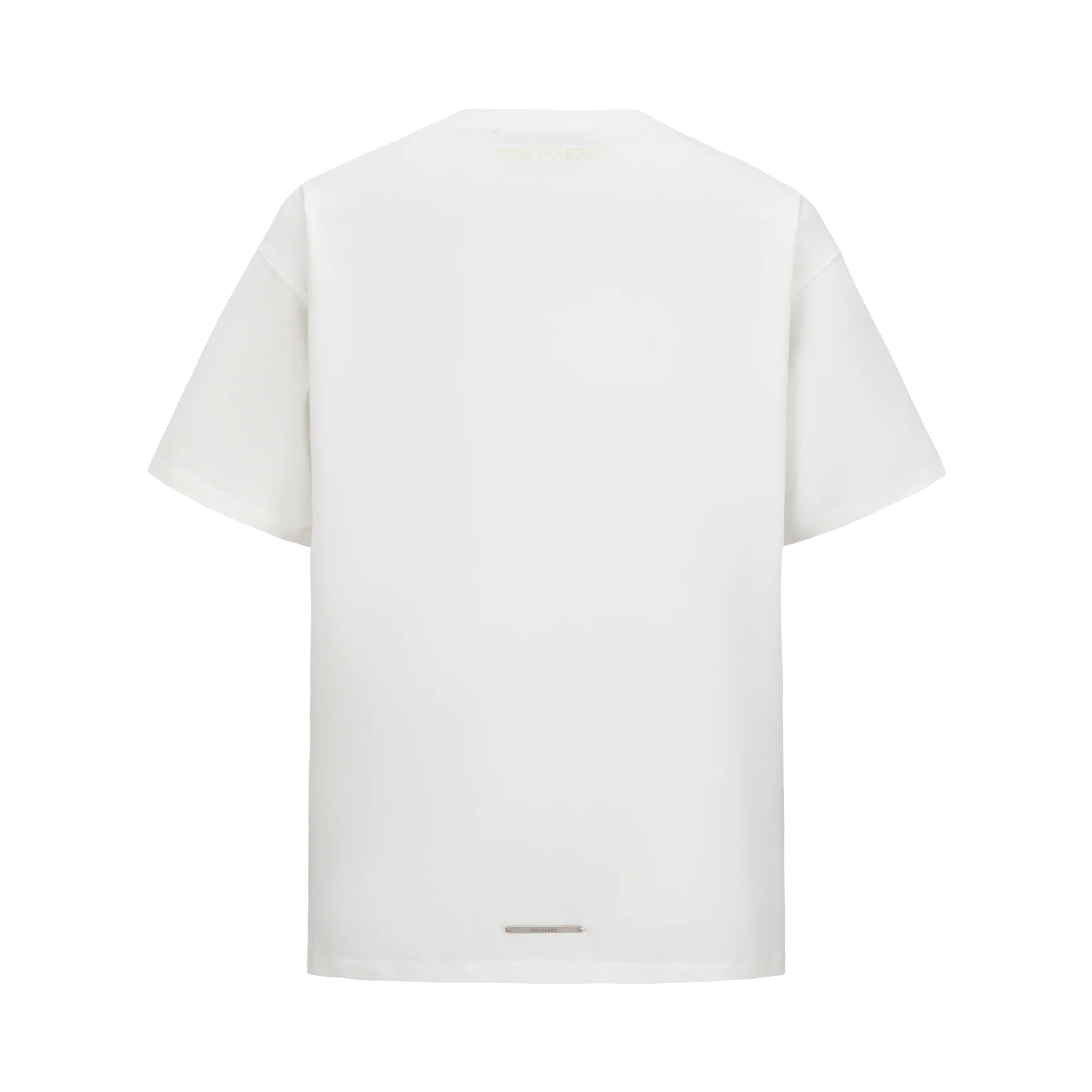 13DE MARZO Doozoo Vertical Logo T - shirt White | MADA IN CHINA