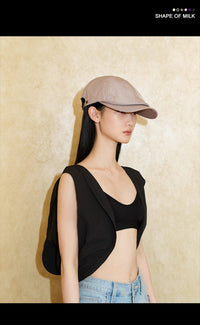 SHAPE OF MILK Double - Brimmed Ducktail Hat | MADA IN CHINA