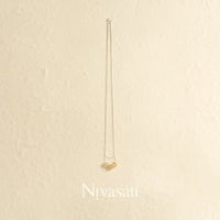 Nivasati Drops Series Crystal Long Necklace In Gold | MADA IN CHINA