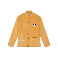 NOSENSE Embroidered Corduroy Jacket In Ginger | MADA IN CHINA