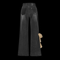 13DE MARZO Extend Bottom Jeans Black | MADA IN CHINA