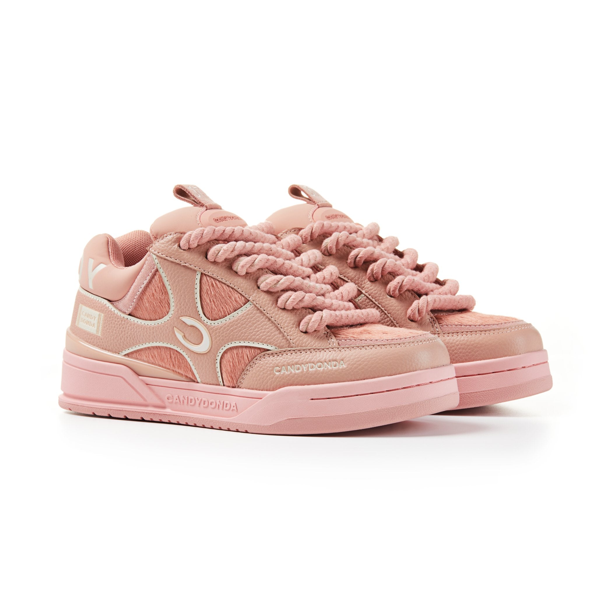 CANDYDONDA Fuzz Pink Curbmelo Sneaker | MADA IN CHINA