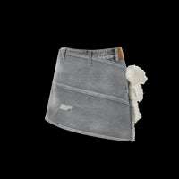 13DE MARZO Gray Bear Horizontal Jeans Dress | MADA IN CHINA
