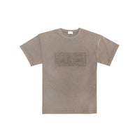 CHARLIE LUCIANO Gray Coffee Embossed Love Dollar Bills Short - Sleeved T - Shirt | MADA IN CHINA