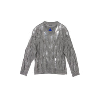 ARCH Gray Destroyed Cutout Sweater | MADA IN CHINA
