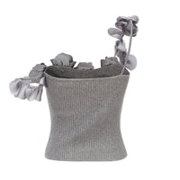 ARTE PURA Gray Floral Knit Camisole | MADA IN CHINA