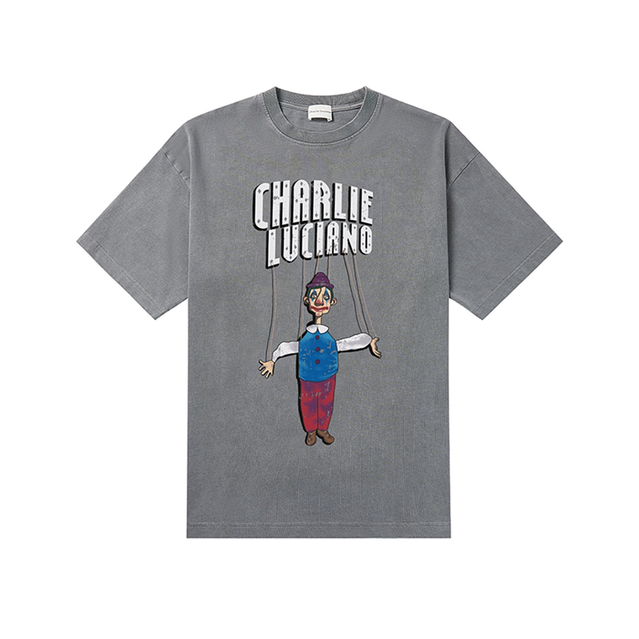 CHARLIE LUCIANO Gray Marionette Vintage Short - Sleeved T - Shirt | MADA IN CHINA