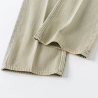 Ther. Green Vintage Washed Jeans | MADA IN CHINA