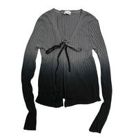 CPLUS SERIES Grey Gradient Knitted Cardigan | MADA IN CHINA