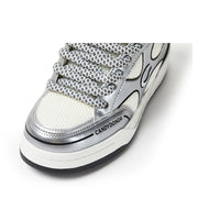 CANDYDONDA Grey Liquid Silver Sneaker | MADA IN CHINA