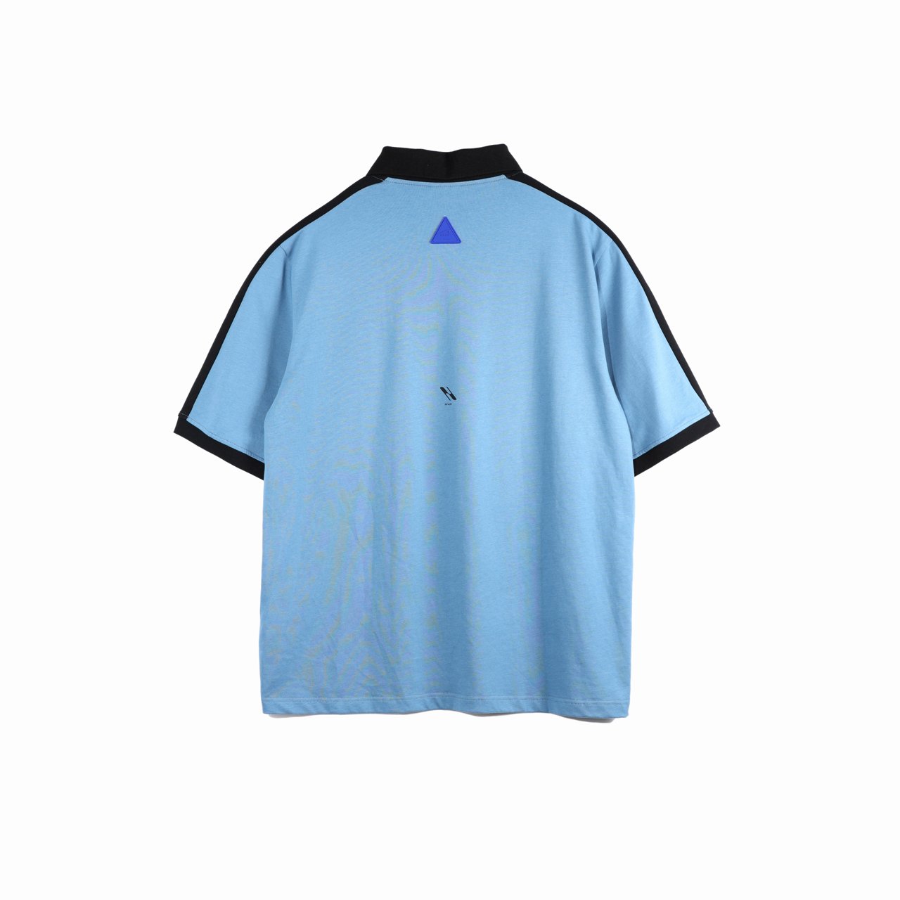 ARCH Haze Blue Invisible Zipper Pocket Short Sleeve T - Shirt | MADA IN CHINA