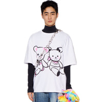 CPLUS SERIES Hug Bear Print T - Shirt | MADA IN CHINA
