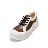 LOST IN ECHO Irregular Wavy Edge Thick-soled Casual Shoes in Brown | MADA IN CHINA
