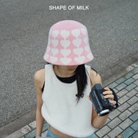 SHAPE OF MILK Knitted Pelmet Pink | MADA IN CHINA
