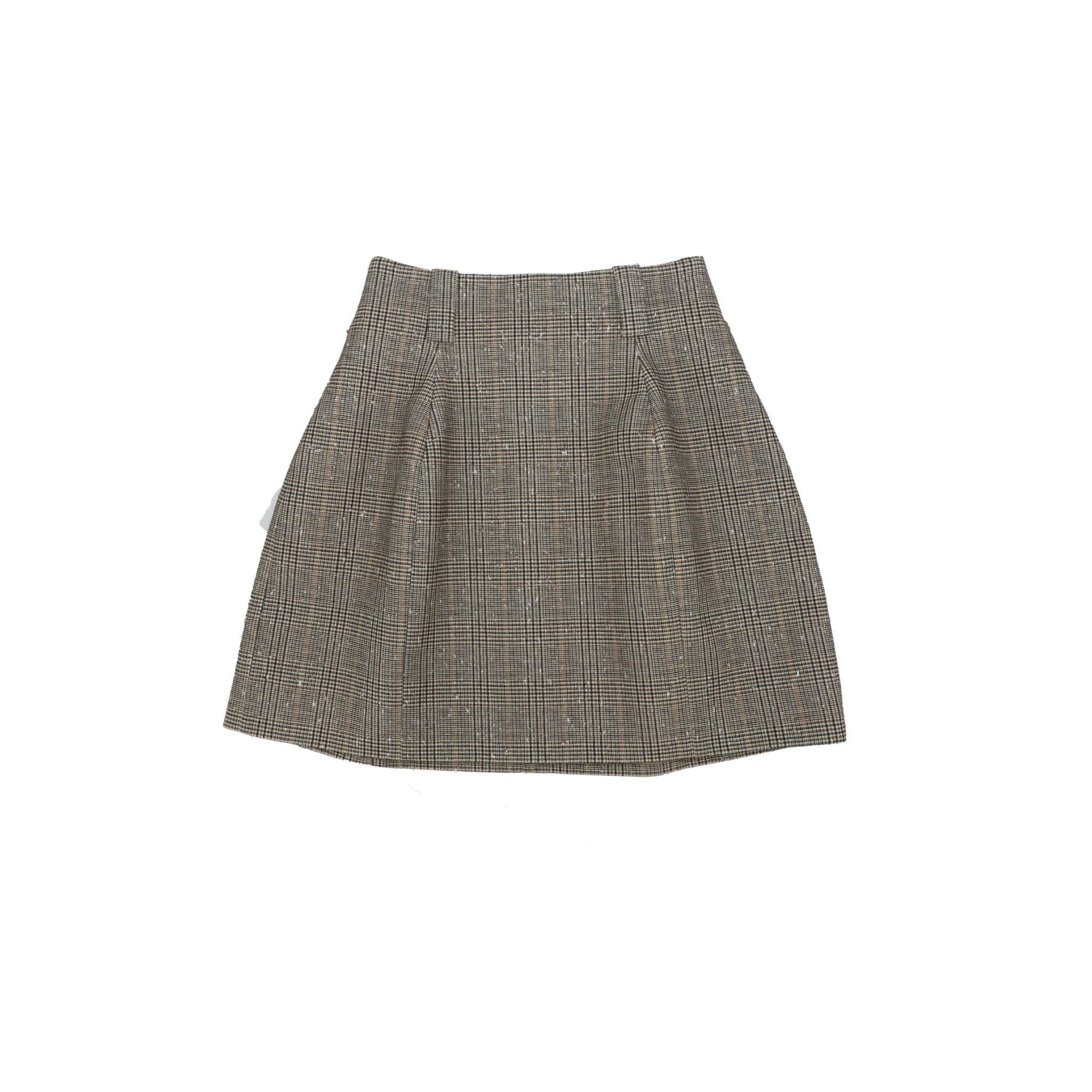 ilEWUOY Knotted Cotton Plaid Short Skirt | MADA IN CHINA