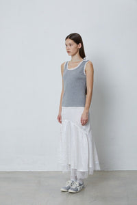 FENGYI TAN Lace Bottoming Knitted Vest | MADA IN CHINA
