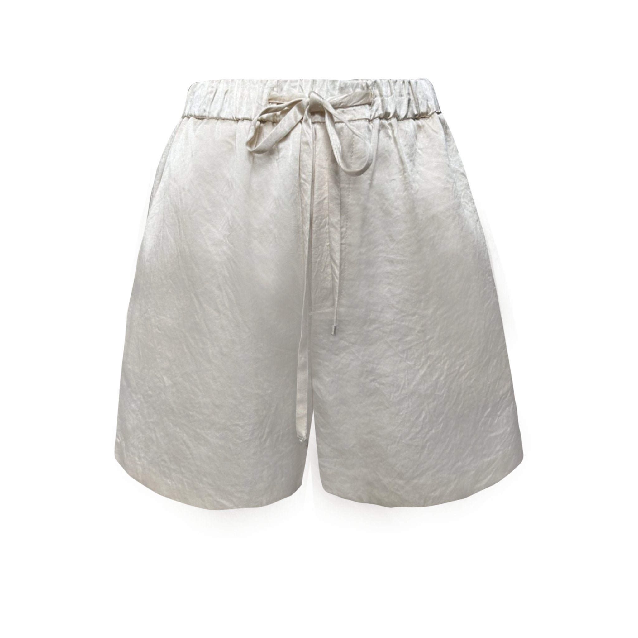 EtheClouds Light Apricot Button Lace Shorts | MADA IN CHINA