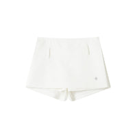 SOMESOWE Lightweight Low-waist Culottes in White | MADA IN CHINA
