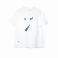 ARCH Mismatched Printed Short Sleeve T - Shirt White | MADA IN CHINA