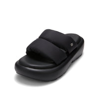 LOST IN ECHO Padded Souble - strap Platform Loafers in Black | MADA IN CHINA
