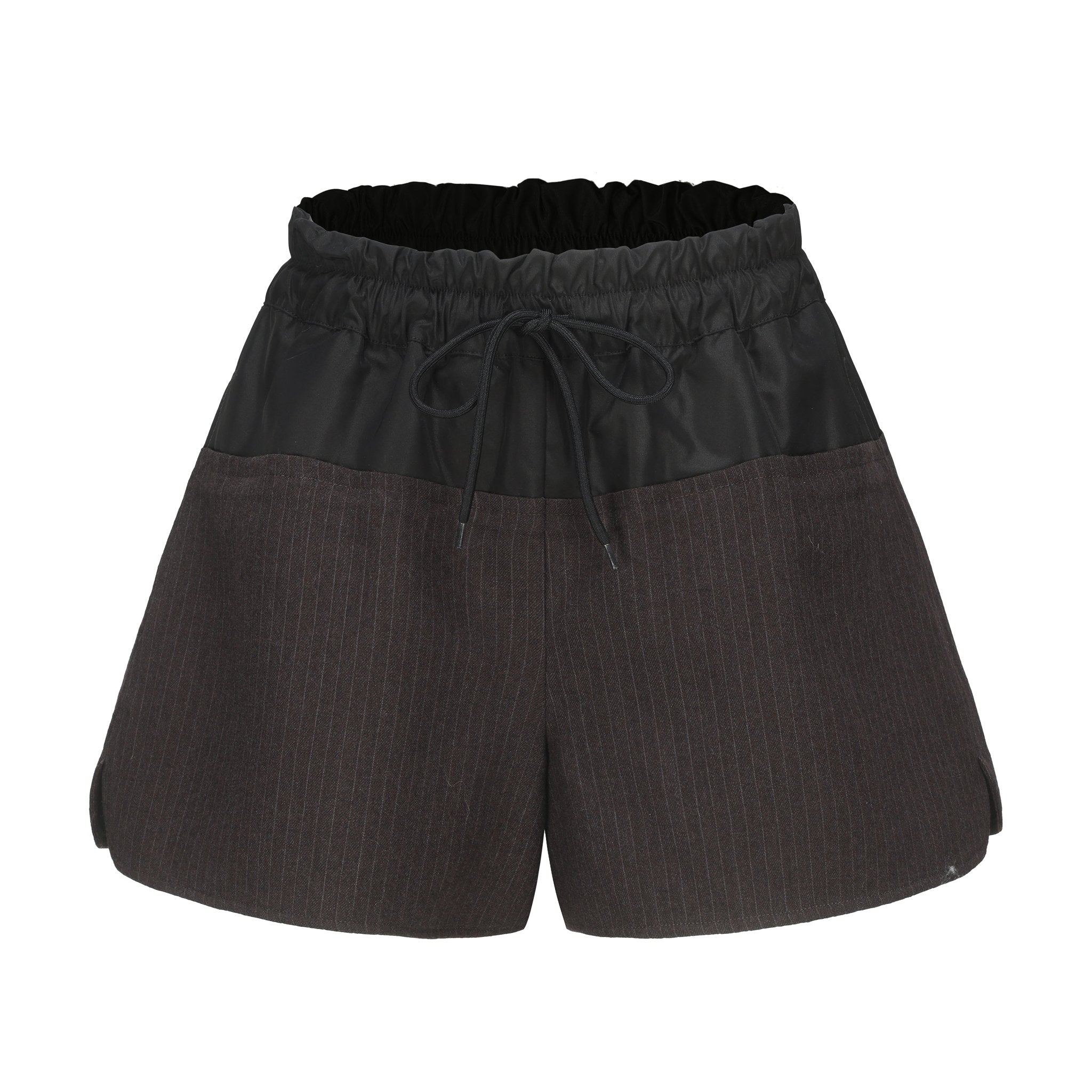 NECESSARY ANANKE Panelled Striped Shorts | MADA IN CHINA
