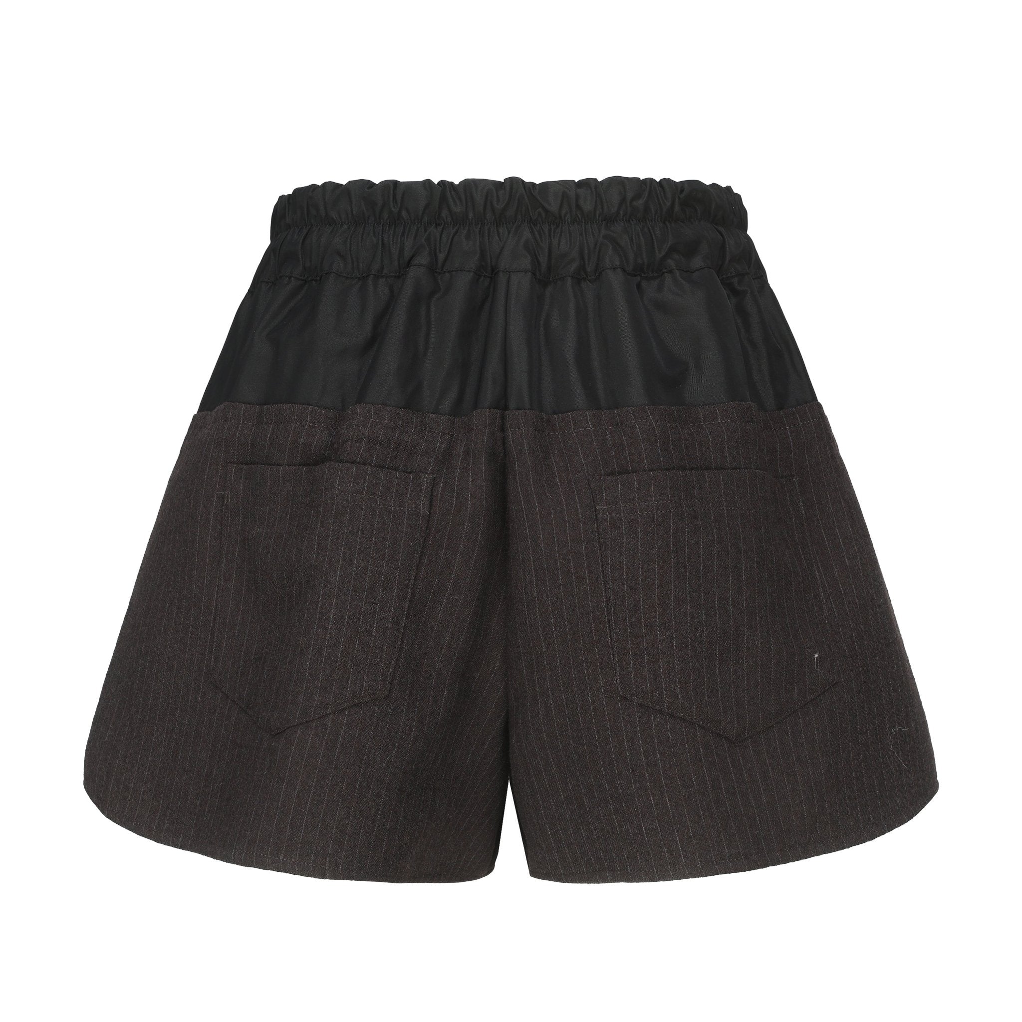 NECESSARY ANANKE Panelled Striped Shorts | MADA IN CHINA