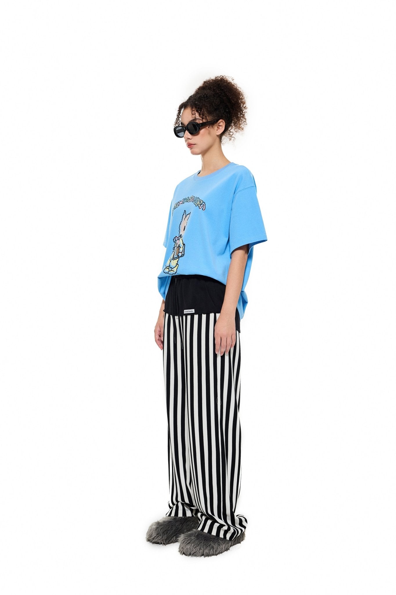 ALEXIA SANDRA Patchwork Striped Trousers | MADA IN CHINA