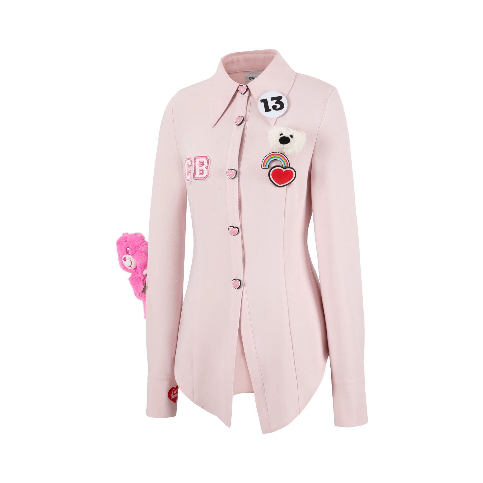 13DE MARZO Pink Care Bears Shirt | MADA IN CHINA