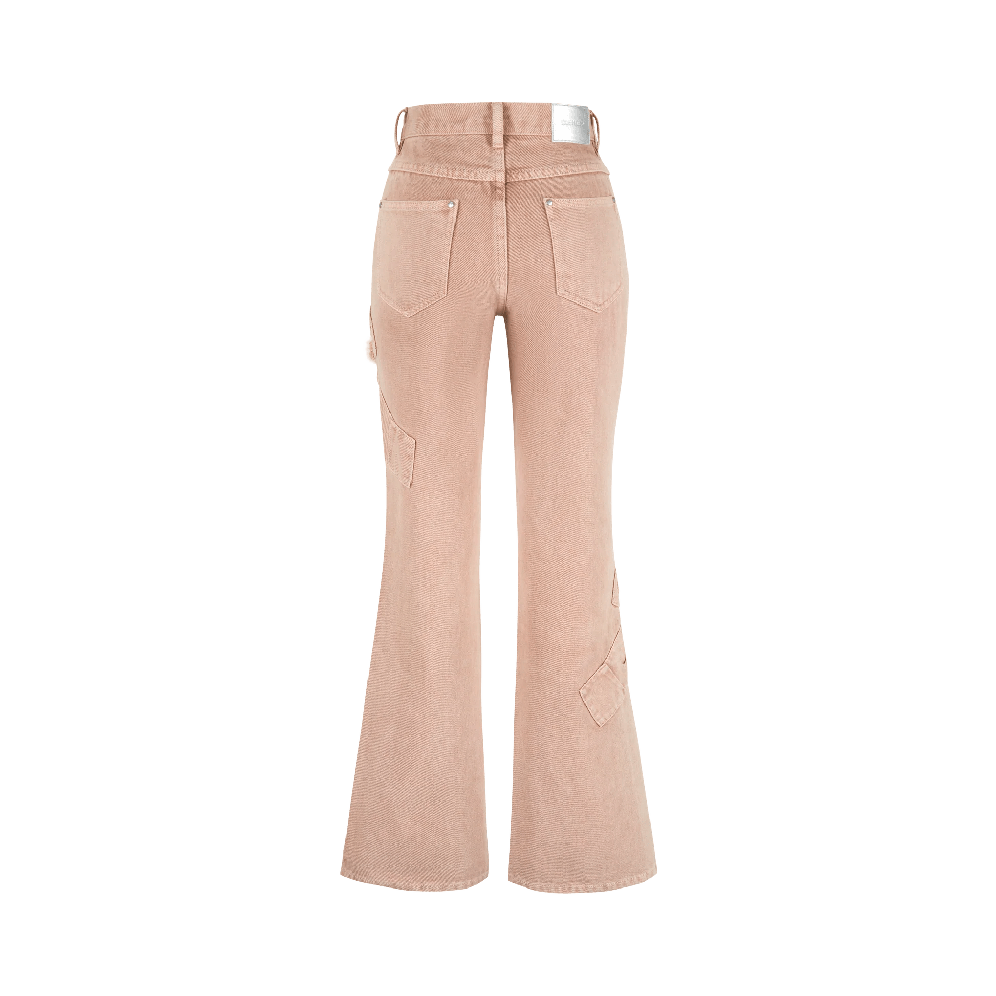 13DE MARZO Pink Doozoo Denim Bow Jeans | MADA IN CHINA