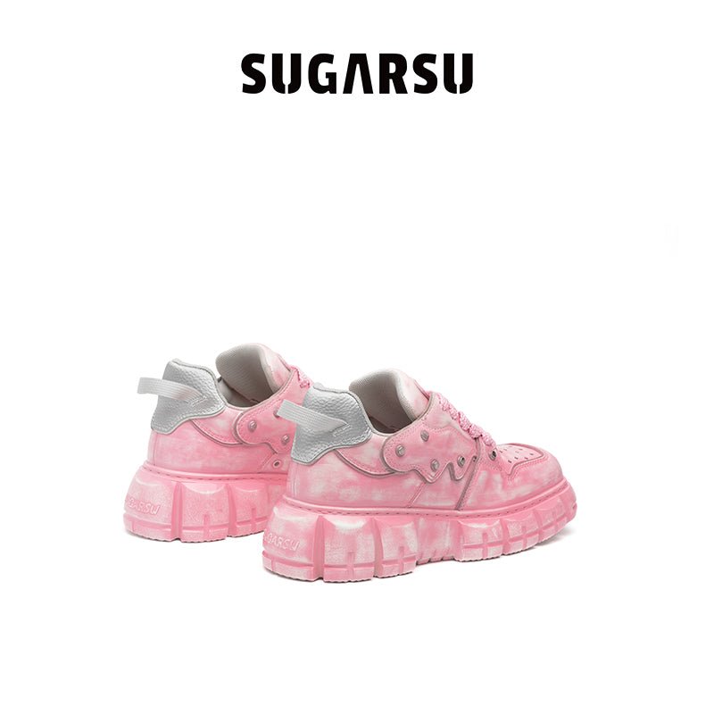 Sugar Su Pink Glossy Butterfly Board Shoes | MADA IN CHINA
