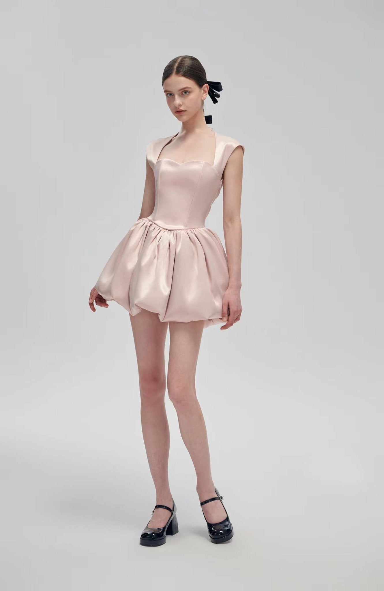 Fa sogno Pink Sequined Heart Swan Skirt | MADA IN CHINA