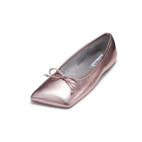 LOST IN ECHO Pink Square Toe Bow Ballet Shoes | MADA IN CHINA