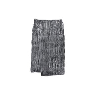 ilEWUOY Pleated Quilted Cotton Wrap Skirt | MADA IN CHINA