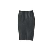 ilEWUOY PU Hip-covering Skirt in Black | MADA IN CHINA