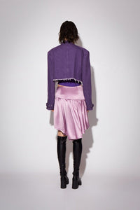 CPLUS SERIES Purple Washed Denim Jacket with Stylelines | MADA IN CHINA